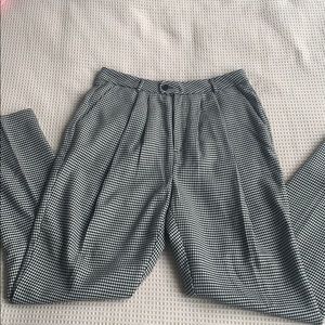 Forever 21 black and white check pants size XS